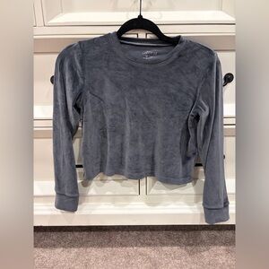 Girls BCG Velvet Crop Long Sleeve - M